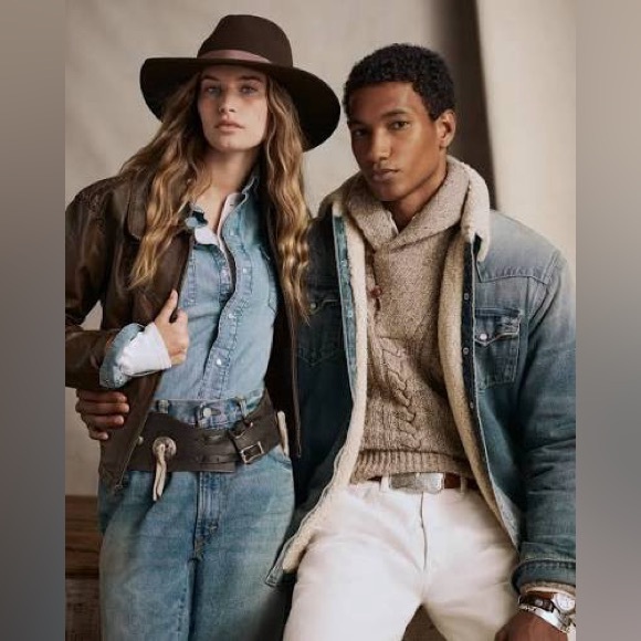 Ralph Lauren Jeans Co. Western Jacket Cowgirl Embroidery Darts Feminine Classic - Picture 2 of 16